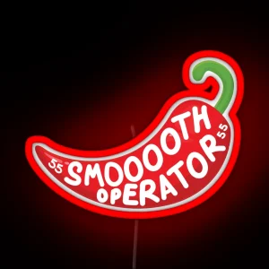 Carlos Sainz Smooth Operator Chili RGB Neon Sign