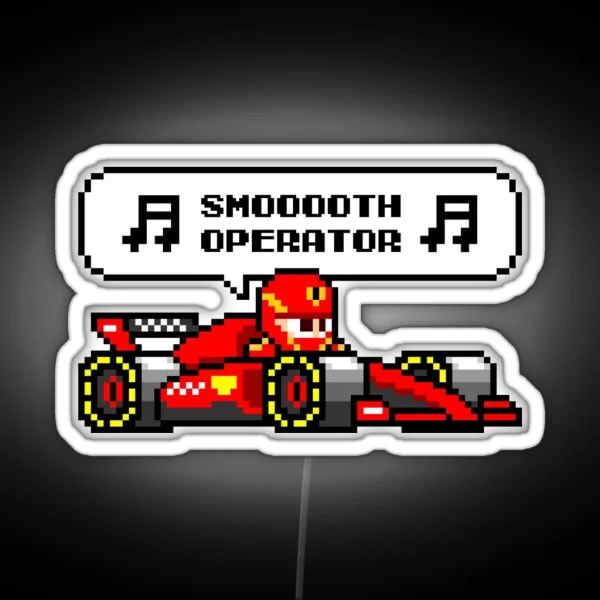 Carlos Sainz Smooth Operator F1 Team Radio RGB Neon Sign