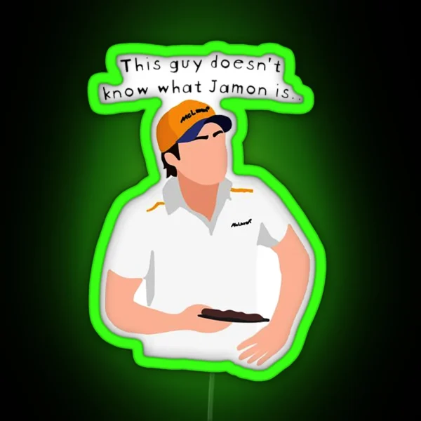 Carlos Sainz This Guy Doesn T Know What Jamon Is F1 RGB Neon Sign