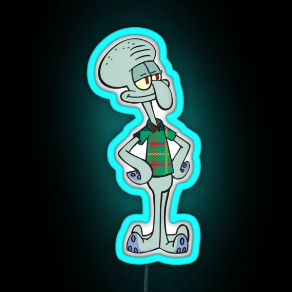 Carnegie Mellon Squidward RGB Neon Sign