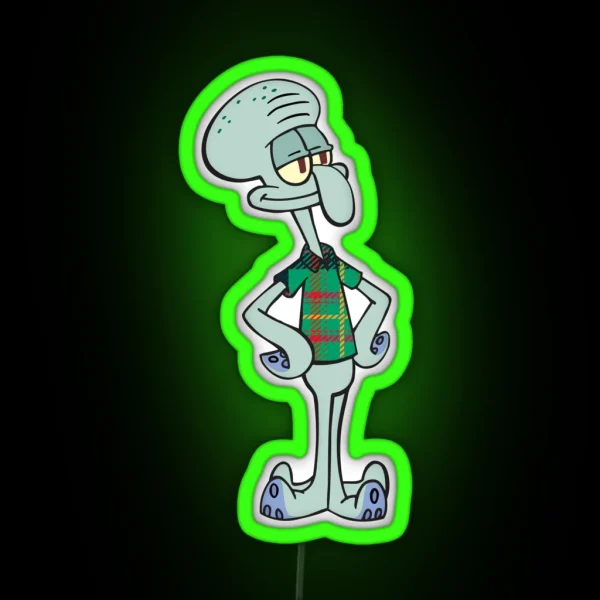 Carnegie Mellon Squidward RGB Neon Sign
