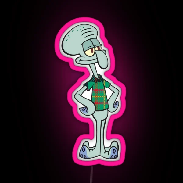 Carnegie Mellon Squidward RGB Neon Sign
