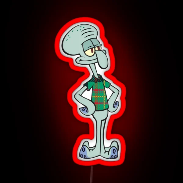 Carnegie Mellon Squidward RGB Neon Sign