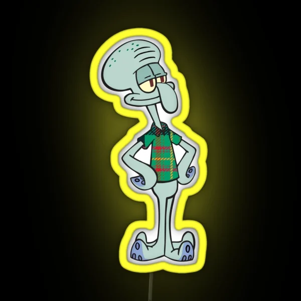 Carnegie Mellon Squidward RGB Neon Sign
