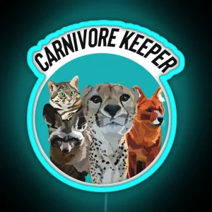 Carnivore Keeper RGB Neon Sign