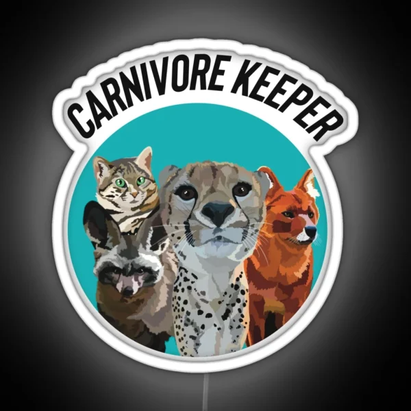 Carnivore Keeper RGB Neon Sign