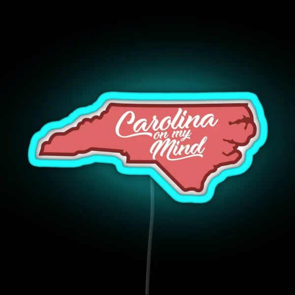 Carolina On My Mind Red RGB Neon Sign