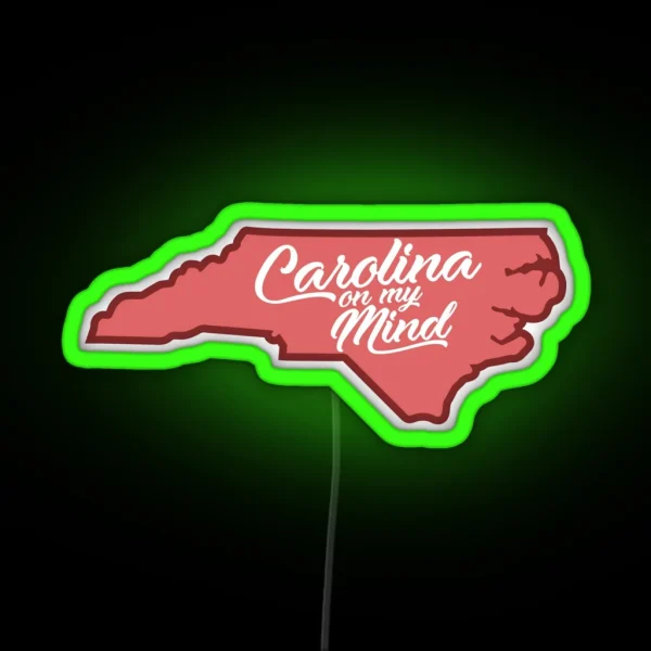 Carolina On My Mind Red RGB Neon Sign