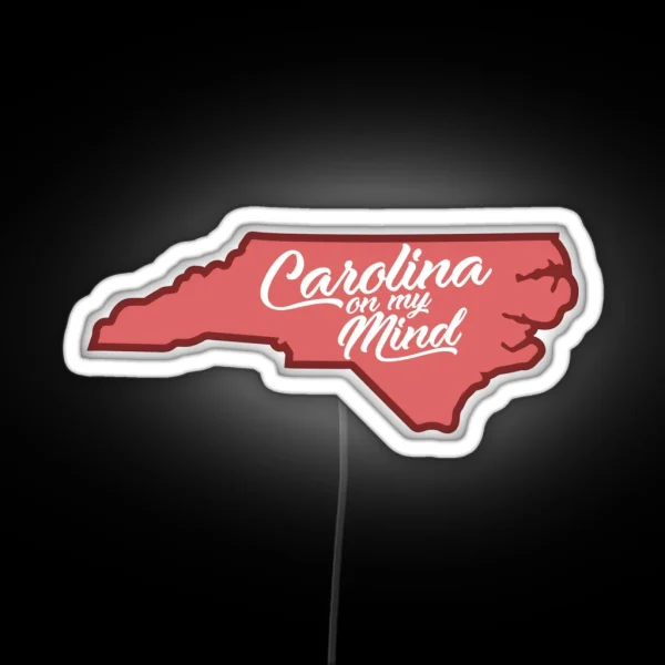 Carolina On My Mind Red RGB Neon Sign