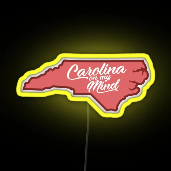 Carolina On My Mind Red RGB Neon Sign