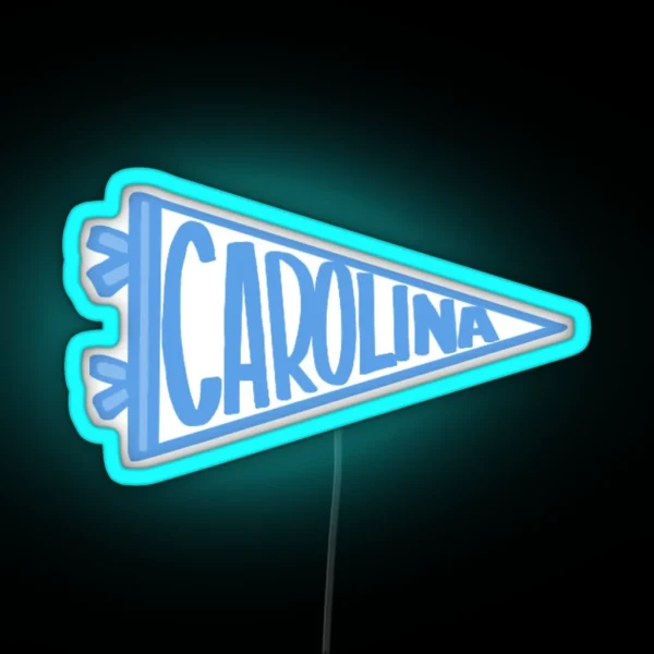 Carolina Penant Flag RGB Neon Sign
