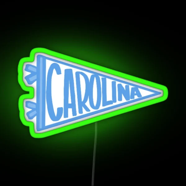 Carolina Penant Flag RGB Neon Sign