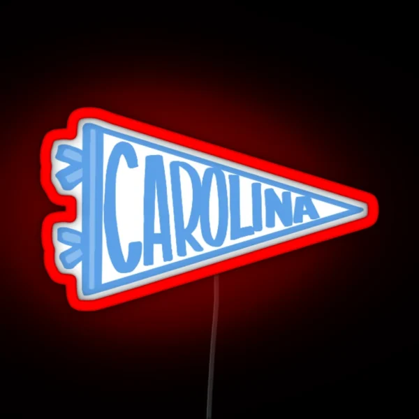 Carolina Penant Flag RGB Neon Sign