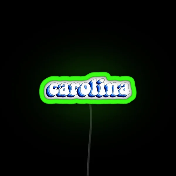 Carolina Retro RGB Neon Sign