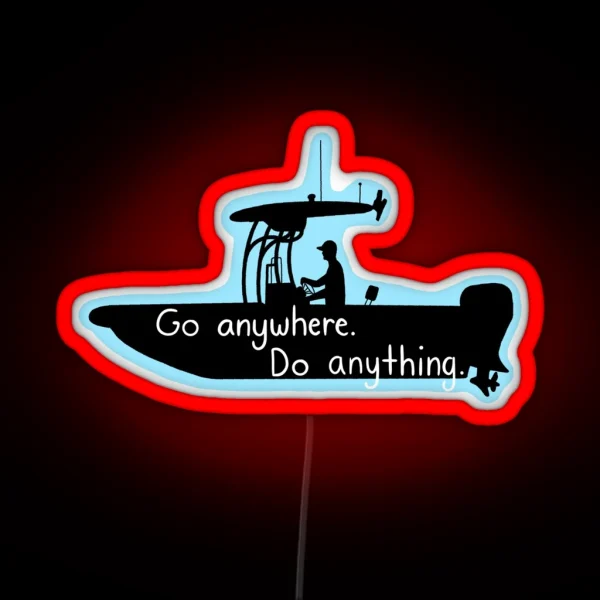 Carolina Skiff Boat RGB Neon Sign