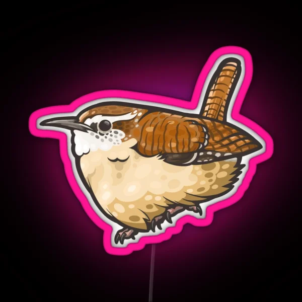 Carolina Wren RGB Neon Sign