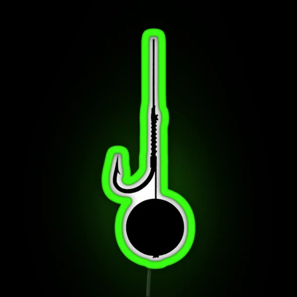 Carp Fishing Boilie Rig Hook RGB Neon Sign