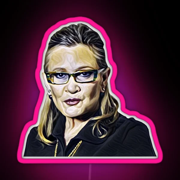 Carrie Fisher Cary Grant RGB Neon Sign