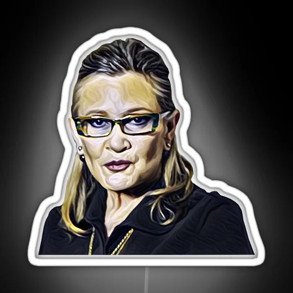 Carrie Fisher Cary Grant RGB Neon Sign