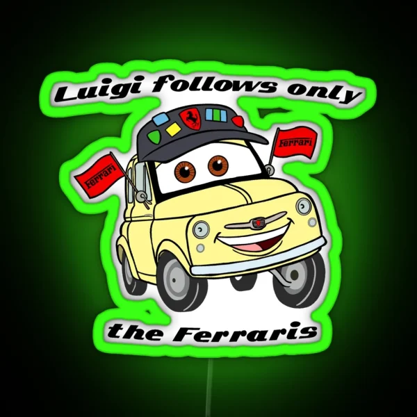 Cars Luigi RGB Neon Sign