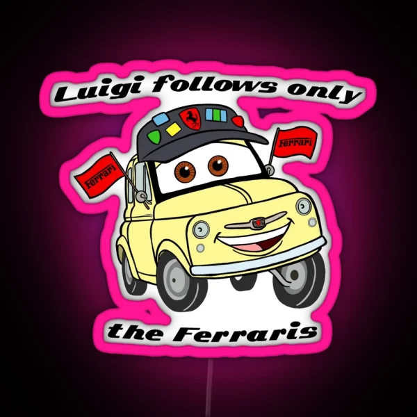 Cars Luigi RGB Neon Sign