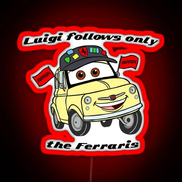 Cars Luigi RGB Neon Sign