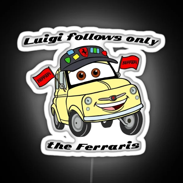 Cars Luigi RGB Neon Sign