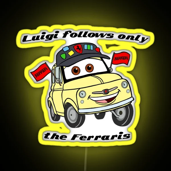 Cars Luigi RGB Neon Sign