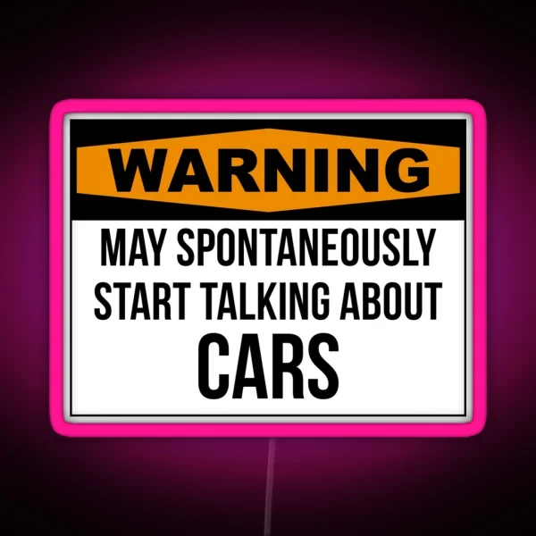 Cars RGB Neon Sign