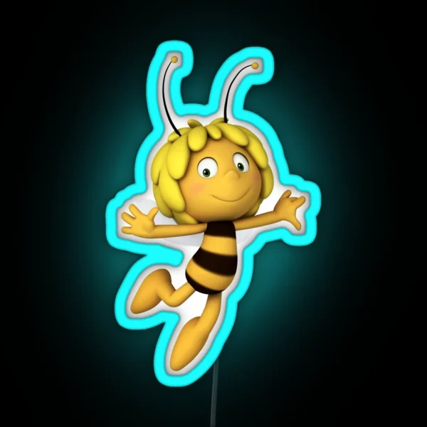 Cartoon Heroes RGB Neon Sign