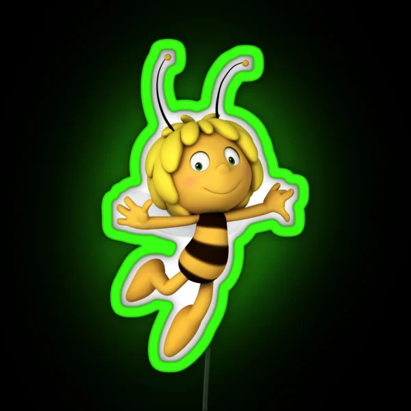 Cartoon Heroes RGB Neon Sign