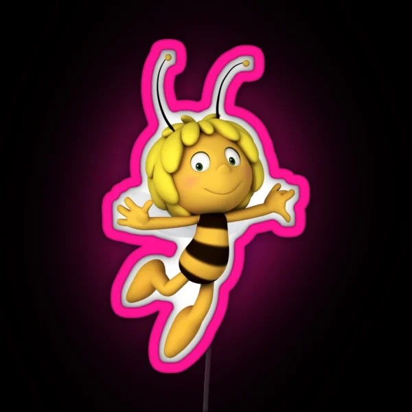 Cartoon Heroes RGB Neon Sign