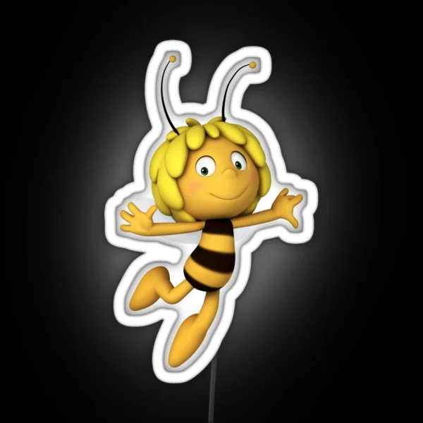Cartoon Heroes RGB Neon Sign