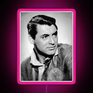 Cary Grant BW Vintage RGB Neon Sign