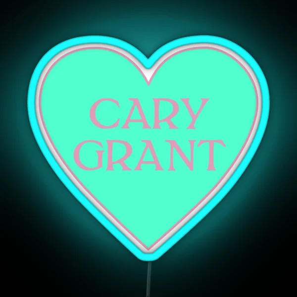 Cary Grant Heart RGB Neon Sign