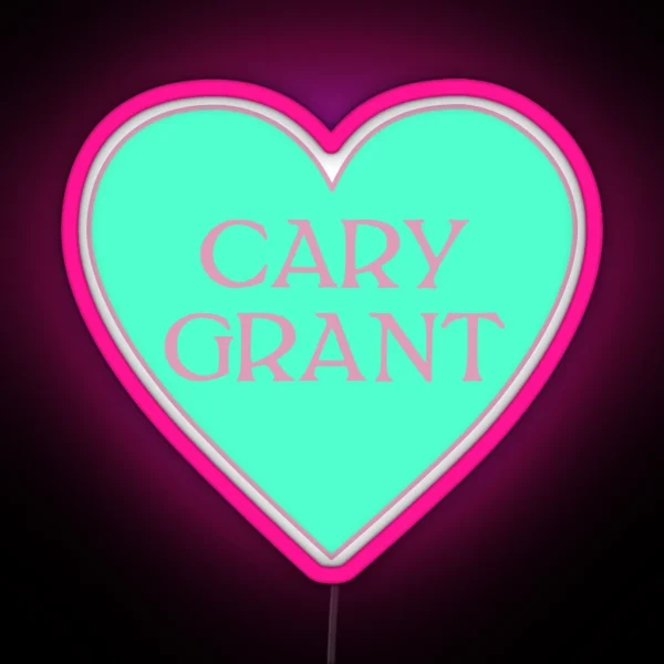 Cary Grant Heart RGB Neon Sign