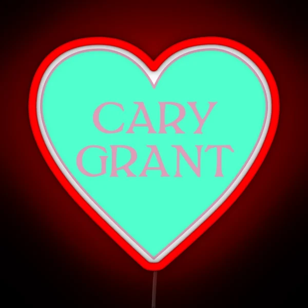 Cary Grant Heart RGB Neon Sign