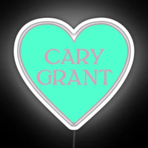 Cary Grant Heart RGB Neon Sign