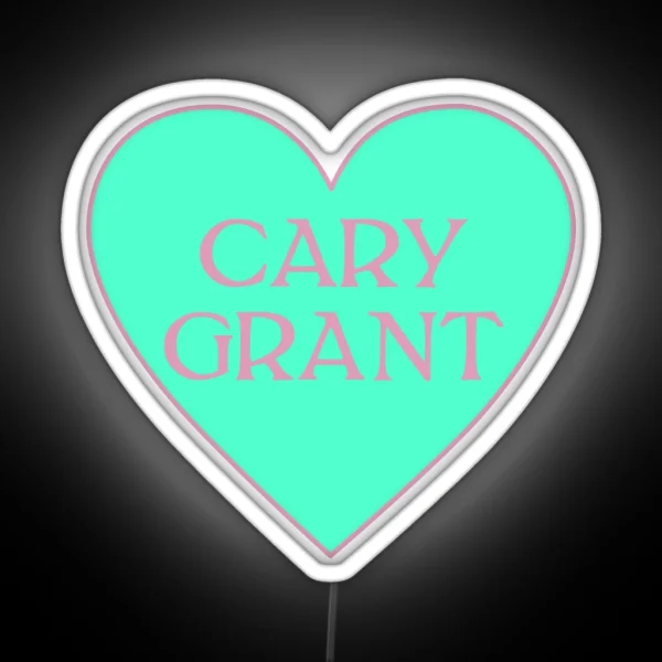 Cary Grant Heart RGB Neon Sign