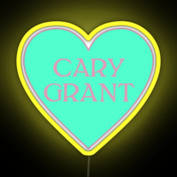 Cary Grant Heart RGB Neon Sign