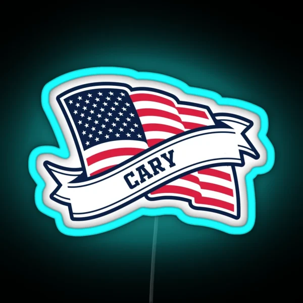 Cary My Hometown From North Carolina Love RGB Neon Sign