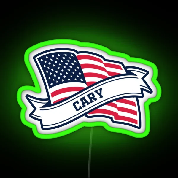 Cary My Hometown From North Carolina Love RGB Neon Sign