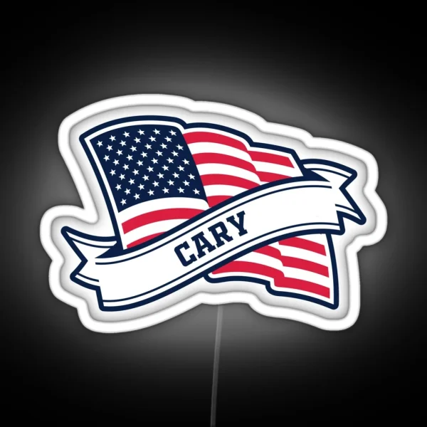 Cary My Hometown From North Carolina Love RGB Neon Sign