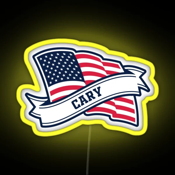 Cary My Hometown From North Carolina Love RGB Neon Sign