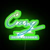Cary North Carolina Typographic Design RGB Neon Sign - Image 3