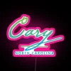Cary North Carolina Typographic Design RGB Neon Sign - Image 6