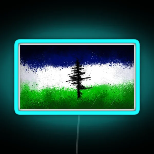 Cascadia Grunge RGB Neon Sign