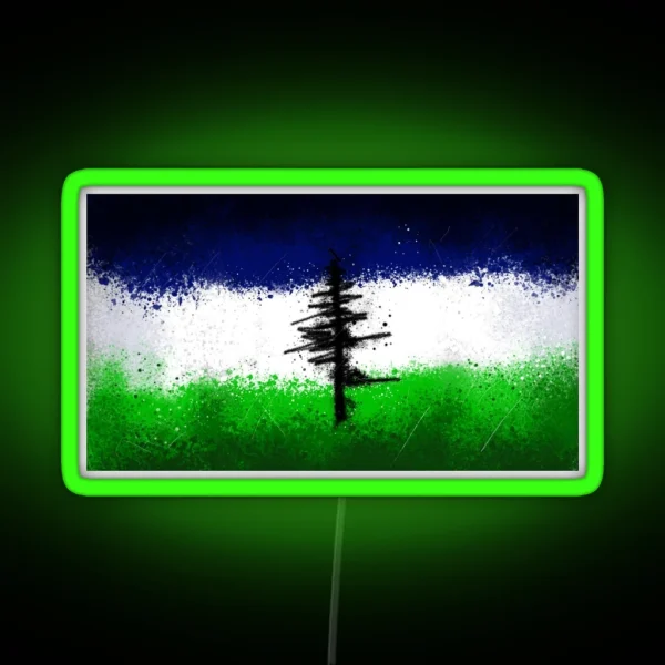 Cascadia Grunge RGB Neon Sign