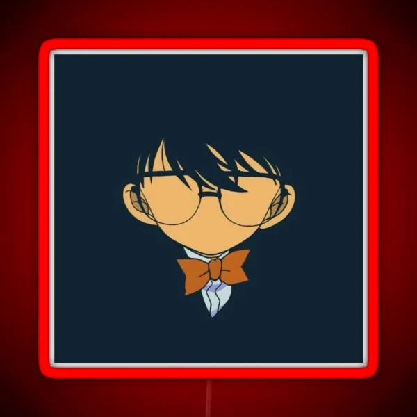 Case Closed Detective Conan Minimalist RGB Neon Sign