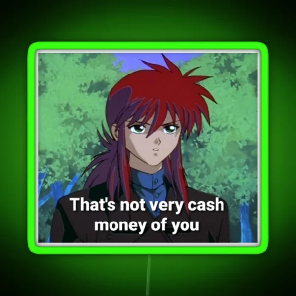 Cash Money Kurama RGB Neon Sign
